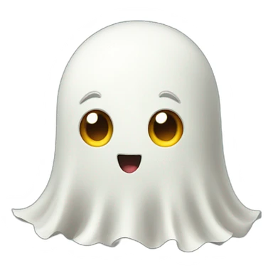 cute ghost game character sticker