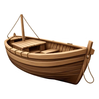 Wooden boat sticker