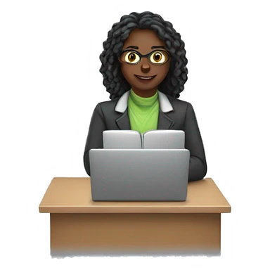 teacher and laptop sticker