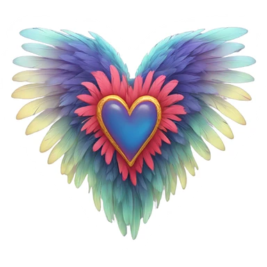 heart with wings sticker