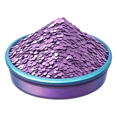 glitter white market sticker