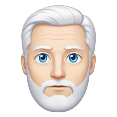 TEACHER MAN TALL BLUE EYES WHITE HAIR  sticker