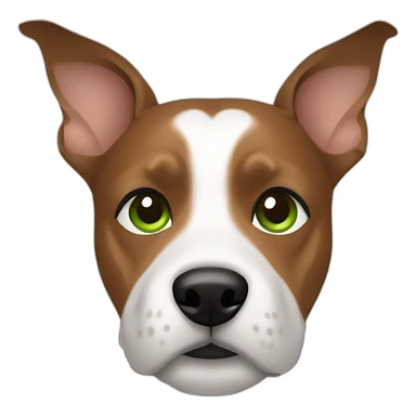 Man modern hair cut brown hair green eyes with jack russell terrier dog sticker