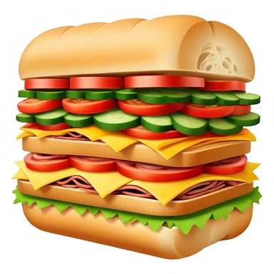 Subway BMT sandwich sticker
