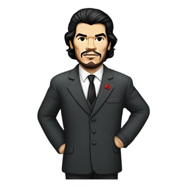 Ernesto Che Guevara in suit and tie sticker