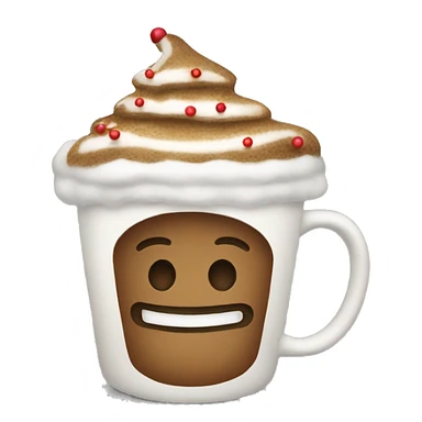 Christmas coffee sticker