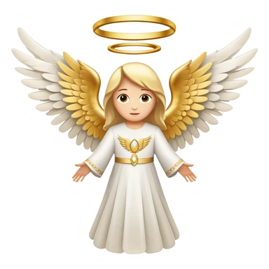 K between two wings of angel sticker