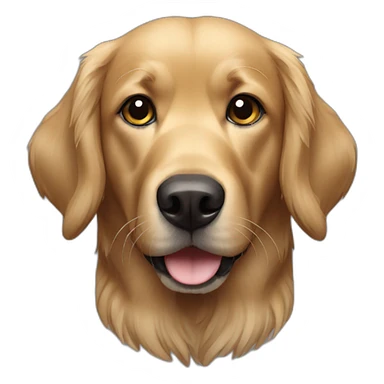 black golden retriver sticker