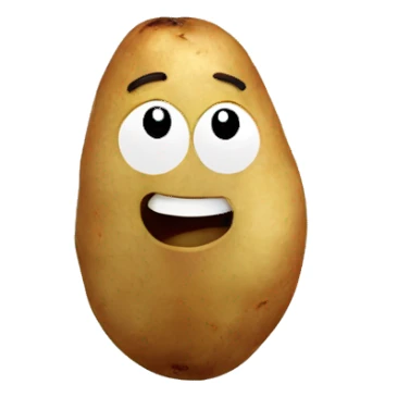 one single potato sticker
