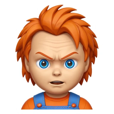 Un emojin de chuky sticker