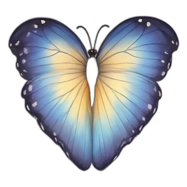 Butterfly heart sticker