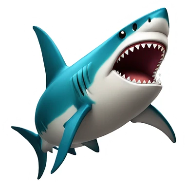 stylised Shark sticker