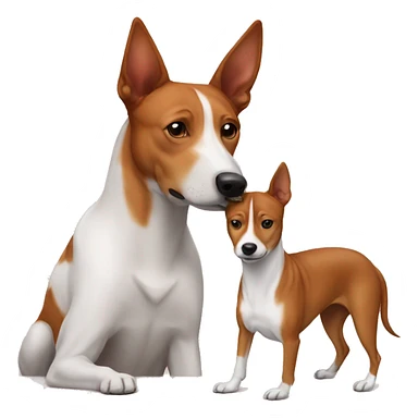 Basenji and her mom sticker