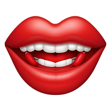 Sparkling lips sticker