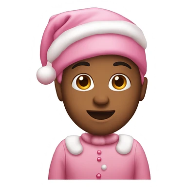Cute pink Christmas  sticker