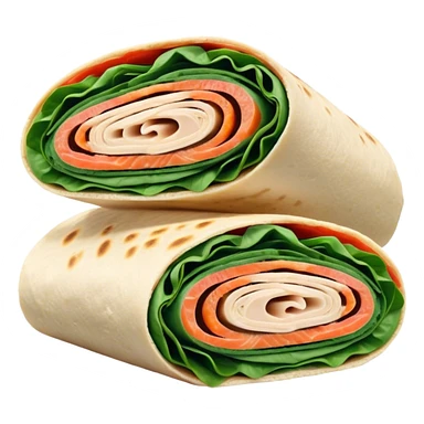 Turkey cream cheese spinach wrap sticker