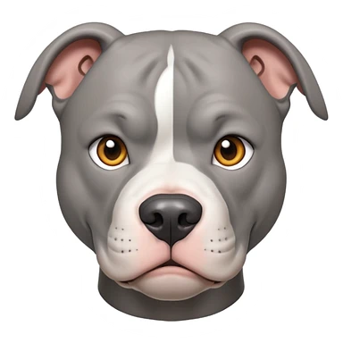 Grey Pitbull  sticker