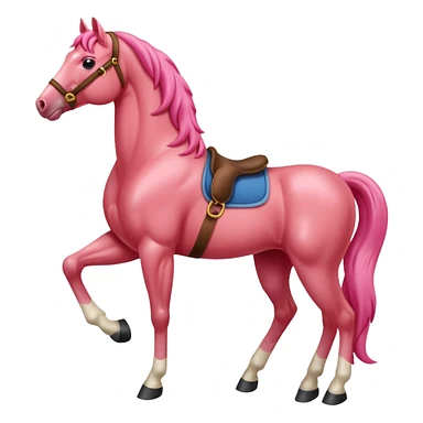 Redpink horse sticker