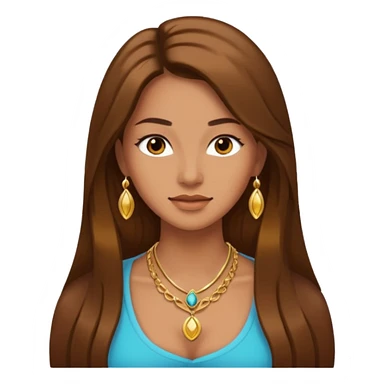 Female with Gold Necklace sticker