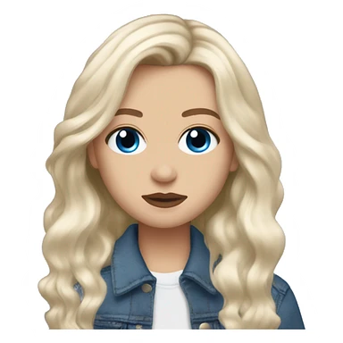 white blonde girl blue eyes full lips and harry styles sticker