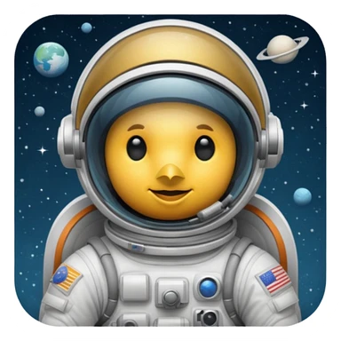 bird astronaut sticker