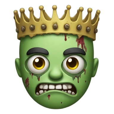 zombie king in underwear sticker
