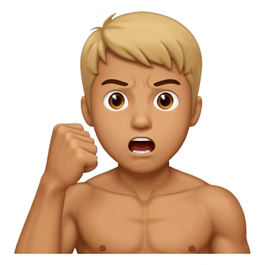 Guy biting his fist sticker