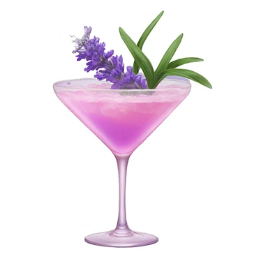 Lavender plants pink  cocktail sticker