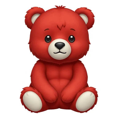 red bear sticker