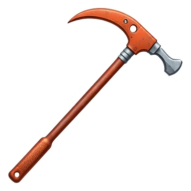 red metal classic crowbar sticker