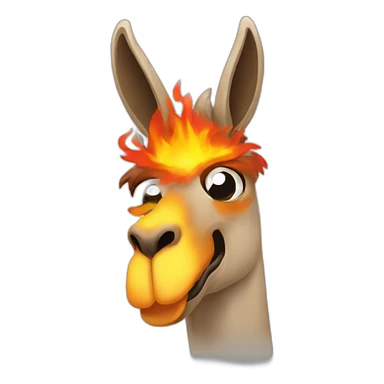 emoji de llama fuego sticker
