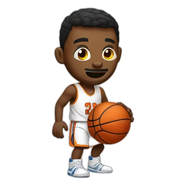 Basketball der lacht sticker