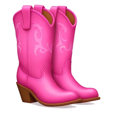 Pink cowgirl boots  sticker