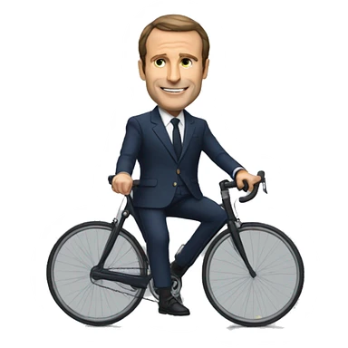 MACRON à vélo sticker