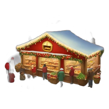 christmax market sticker