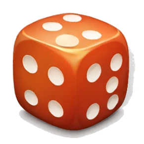 dice with number 1 sticker