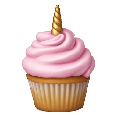 Light pink Unicorn cupcake  sticker