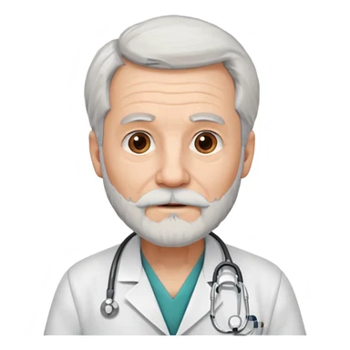 old man doctor sticker