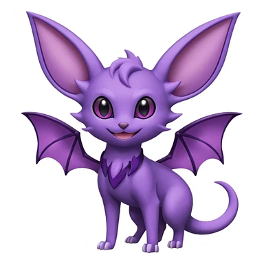 Espeon-Noibat-Fakémon-hybrid-creature (full body)  sticker
