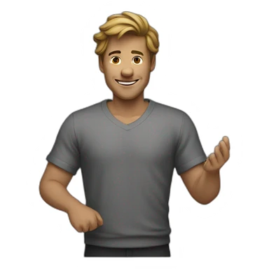 Homme qui bave sticker