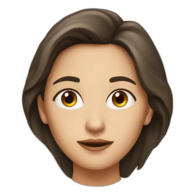 myopic brunette woman sticker