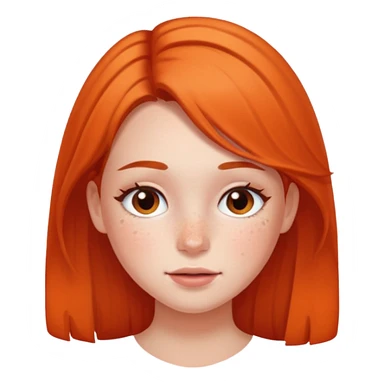 Girl blushing  sticker