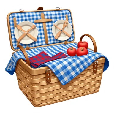 Picnic basket blue sticker