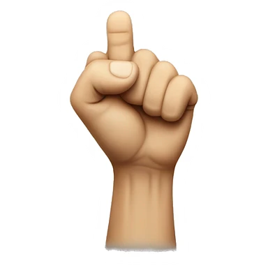 raised fist with eyes on top sticker