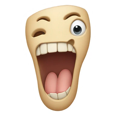 Knee with face on it  sticker