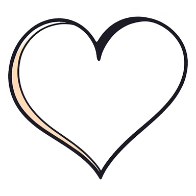 Heart sticker