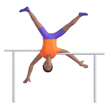 high jump athlete, arched over the bar sticker