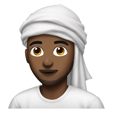 Nezy rapper with Muslim skin colour 4hqnd sign sticker