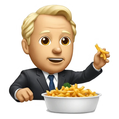 Président Poutine qui mange une poutine  sticker
