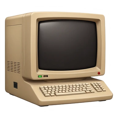 generate me an old computer sticker